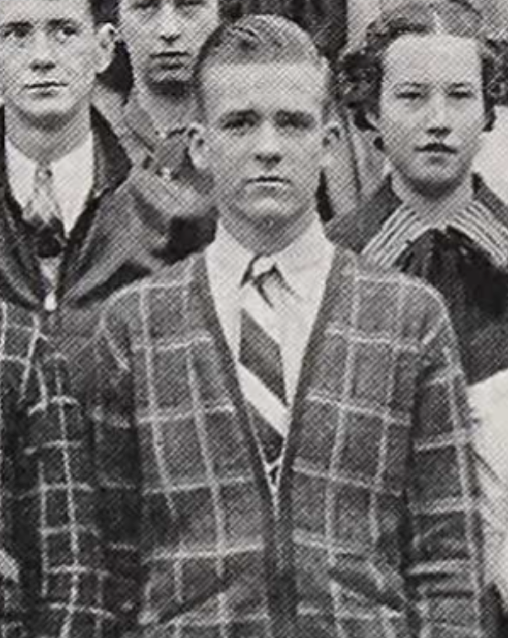 Jack Iams as a junior at Tulsa Central High School, 1937. The Central High yearbook portrait taken the year before he matriculated at MIT.